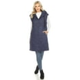 thumbnail image 1 of White Mark Gilet Long à Capuche pour Femmes, 1 of 6