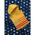 thumbnail image 3 of Land Of The Free Banner Hoodie Men -Image by Shutterstock, Male 3X-Large, 3 of 4