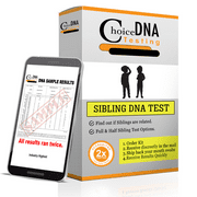 Sale Price - Choice DNA Lab Express Full or Half Sibling Home Test Kit