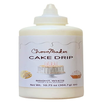 Chocomaker Bright White Vanilla Flavored Cake Drip - 10.75oz Microwavable Bottle