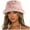 Pink, variant on Unisex Winter Bucket Hat Thick And Warm Winter Hats For Women Solid Color Basin Design For Sun Block And Cold Weather Khaki