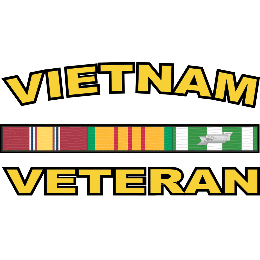 10 Inch Vietnam Veteran Sticker Vinyl Transfer Decal
