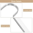 thumbnail image 4 of Unique Bargains 12Pcs 4.1 Inch Flat S Hooks Hanging Hook for Home Kitchen Storage, 7mm Silver, 4 of 6