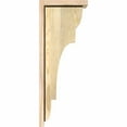 thumbnail image 3 of 6"W x 10"D x 26"H New Brighton Rough Sawn Corbel w/Backplate, Douglas Fir, 3 of 9