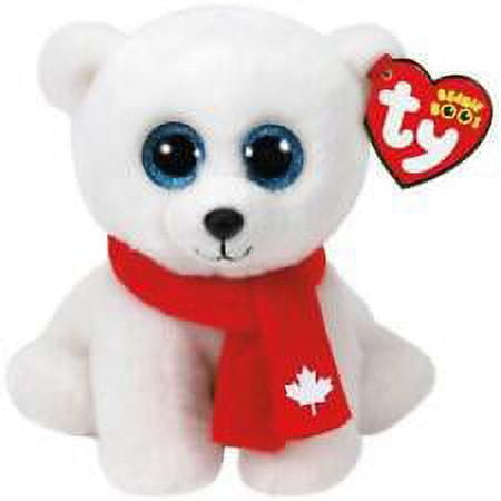 Ty Beanie Boos - Nanook Nanuq The Polor Bear (Glittery Eyes) 6" Canada Exclusive
