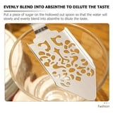 Absinthe Spoon - Vintage Hollow Design Stainless Steel Cocktail Filter Spoon, Rose Gold Dripper