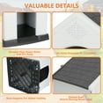 thumbnail image 6 of ZENSTYLE 32" Large Dog House Insulated Waterproof Pet Kennel Shelter Indoor Outdoor, Gray, 6 of 9