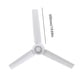 thumbnail image 3 of Bladeless Desk Fan, 2 in 1 Water Misting Fan, Small Bladeless Fan with 6 Speeds and Timer, USB Rechargeable Silent Table Fan with Light, 3 of 5