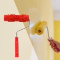 thumbnail image 2 of Xingzhi Patterned Paint Roller Embossing Texture Rubber Roller Classic with Handle, 2 of 9