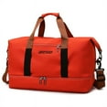 thumbnail image 1 of Sacs de Voyage Mode pour Femmes Grande Capacité Sac de Sport pour Hommes Imperméable Sac Messager pour Femme Dropshipping Sec et Humide Rouge 46x25x28cm, 1 of 6
