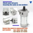 thumbnail image 2 of 136-7880 Starter Motor for 2P77F Engines Compatible with Toro Timecutter and More Replaces 133-1564 127-9209 133-9828, Replacement for Predator 708cc 22hp Vertical V-Twin Engine 62879, 2 of 7