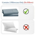 thumbnail image 5 of California Design Den 800 Thread Count King Pillow Case, 100% Cotton Sateen, Heirloom Soft Smooth & Thick, Fits King Pillows - Blue, 5 of 11