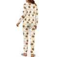 thumbnail image 5 of HELLHERO Halloween Pjs Set for Women Ghost Pumpkin Printed Pajama Long Sleeve Sleepwear with Jogger Pants Soft Pjs Lounge Sets, L, 5 of 5