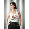thumbnail image 2 of Red Rose Flowers Racerback Tank Women -Image by Shutterstock, Female Large, 2 of 4