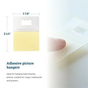 Picture Hang Solutions Plastic Adhesive Sawtooth Hangers for Frames and Foam Cores 30 Pieces Per Pack