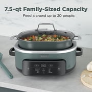 Ninja 8-in-1 PossibleCooker Plus 7.5 Qt Multi-Cooker, Slow Cooker, Steamer, Dutch Oven, MC2000 Sage Green