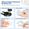 thumbnail image 5 of 12 Pack American Standard Flapper Seal for Toilet 7381424-100.0070A Toilet Tank Silicone Flapper Seal Gasket 3" for Home, 5 of 11