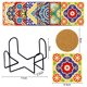 thumbnail image 1 of Cuadros Decorativos 6 unids/set Mandala posavasos cuadrado acrílico taza de agua Pad 5D DIY para decoración de habitación Ndcxsfigh  Nuevos Originales, 1 of 3