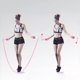 thumbnail image 5 of Cuerda para saltar, cuerda para saltar con peso con contador para ejercicios físicos, cuerda para saltar con velocidad inalámbrica digital ajustable, entrenamiento para adultos, mujeres, hombres y, 5 of 7