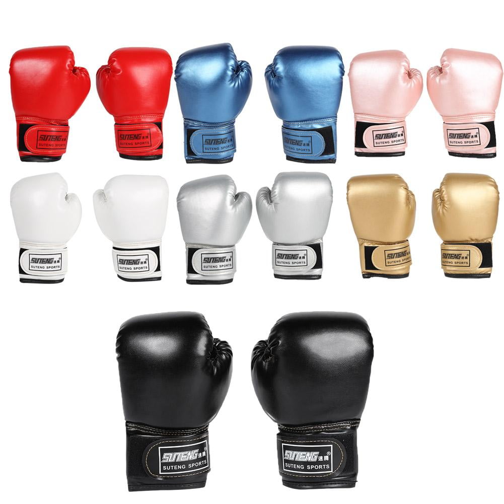 2pcs Kick Boxing Gloves Breathable Kids Muay Thai Training Fighting Gloves 3 