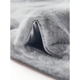 thumbnail image 5 of DARING DIVA Women's Faux Fur Shawl Bowknot Ribbon Bridal Wrap Stole Shrug S Light Grey, 5 of 6