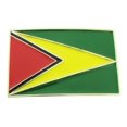 thumbnail image 1 of Guyana Georgetown Guyananian Flag Caribbean Belt Buckle Nation Collectible Gift, 1 of 2