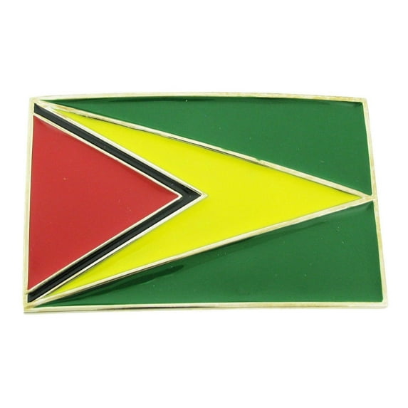 Guyana Georgetown Guyananian Flag Caribbean Belt Buckle Nation Collectible Gift