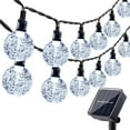 thumbnail image 2 of Solar Mini Lantern String Lights 50 LEDs, Waterproof Indoor Outdoor Nylon Hanging Lights, 2 of 4