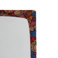 thumbnail image 2 of Ambesonne Floral Fitted Sheet, Funk Art Flower Pattern, Twin XL Size, Blue and Brown, 2 of 2