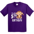 thumbnail image 3 of Inktastic Monkey Its My 5th Birthday Youth T-Shirt, 3 of 5