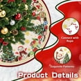 thumbnail image 6 of Cute Snowman Christmas Tree Skirt, Plush Tree Skirts for Farmhouse, Christmas Tree Decoration Decor, Christmas Decorations Skirt for Tree, Holiday Home Party Decor, 36 inch, 6 of 6
