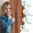thumbnail image 3 of Blackout Kids Curtains,Orange Occult Pattern Childrens Insulated Curtains Set Of 2,Bedroom Essentials,Toddler Room Decor 42"x63", 3 of 5