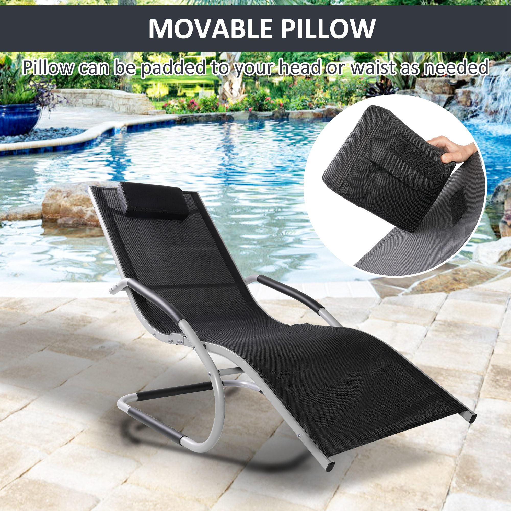  RGRE Extra Large Recliner Chair Cushion with Ties, Non-Slip  Cover High-Back Support Sun Lounger Cushion Rocking Chair Pad Garden Chair  Cushions : Patio, Lawn & Garden