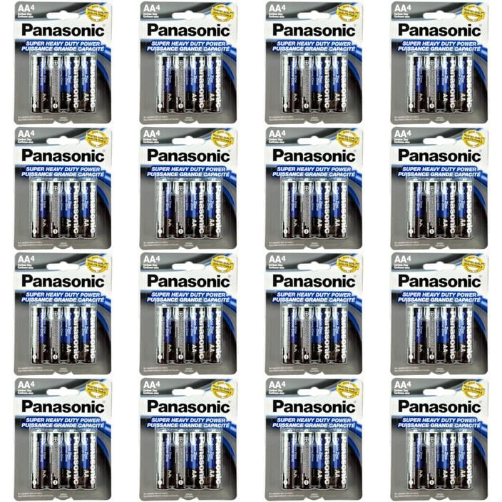 100 PCS Panasonic AA Batteries Super Heavy Duty Power Carbon Zinc Double A Battery 1.5v