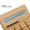 thumbnail image 4 of Calculadora De Madera, Diseño Ergonómico Apagado Automático Calculadora Portátil Con Batería Solar Número De Tallado Para El Hogar Para La Tienda, 4 of 7