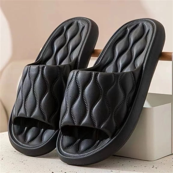 Women's Flats,Flat Sandals for Women,Comfortable Sandals for Women,Summer Shoes,Womens Sandals Slippers for Women,Fashion Women's Casual Shoes Breathable Sandals Beach Slippers,Black,6.5