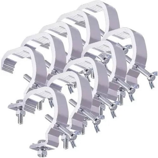 Set 10 Clamp Gancho Abrazadera De Aluminio Para Luces Iluminacion