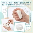 thumbnail image 1 of 1PC Tofu Squishy Toys, Pull Stretch Squish Cube Fidget Sensory Toys Stress Ball for Adults, Birthday Gifts Party Favors Christmas Office Stress Relief, 1 of 5
