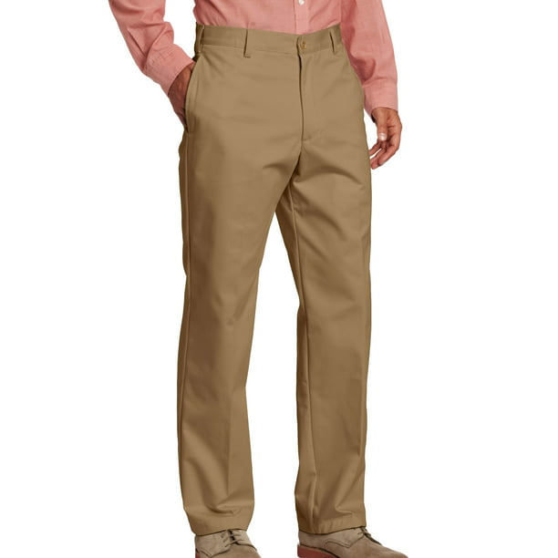 IZOD - NEW Brown Mens Size 34x29 Classic Fit Flat-Front Chino Pants ...