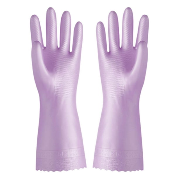 Pisexur Batería de cocina Guantes impermeables Guantes de agua Guantes de colores surtidos Guantes fáciles de limpiar Guantes para tareas domésticas para la cocina del hogar