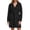 Black, variant on Plush Robes for Women Soft for Kimono Robe with Shawl Collar Home Loungewear Sleepwear Cozy Warm Bathrobe Army Green L