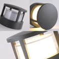 thumbnail image 2 of LED Outdoor Garden Bollard Light, IP65 Design Interior Wall Light, Aluminum Terrace Light Ceiling Lamp, Outdoor Garden Lantern for Patio Paths, 3000K, 2 of 5
