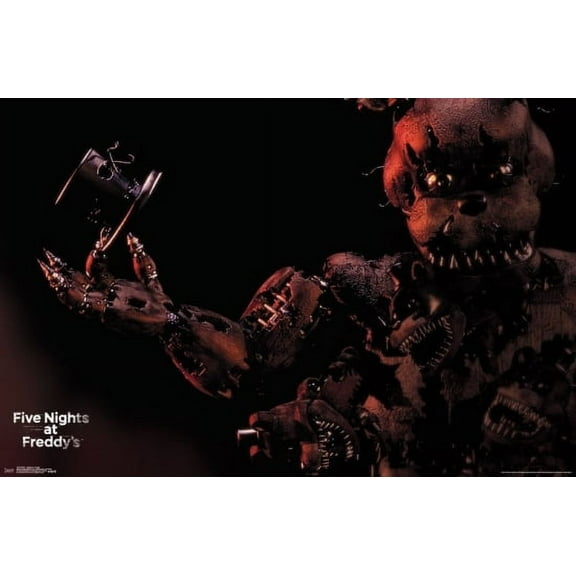 Five Nights at Freddy's - Nightmare Freddy Poster Print by (34 x 22)