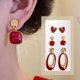 thumbnail image 1 of 3 Pairs Of Women's Earrings Silvers Needle Earring Set Women's Thick And Lightweight Earrings Women's Jewelry Gift, 1 of 6