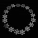 thumbnail image 1 of Decoración de cuerda de nieve, 1m de longitud, copo de nieve plano de plástico, decoración navideña, adorno de copo de nieve plano, funcionamiento suave, 1 of 9