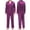 Purple, variant on iHPH7 Matching Pajamas for Couples Pajamas Sets Women & Men Satin Long Sleeve Sleepwear Button Down Loungewear Pjs Set with Long Pants Beige L