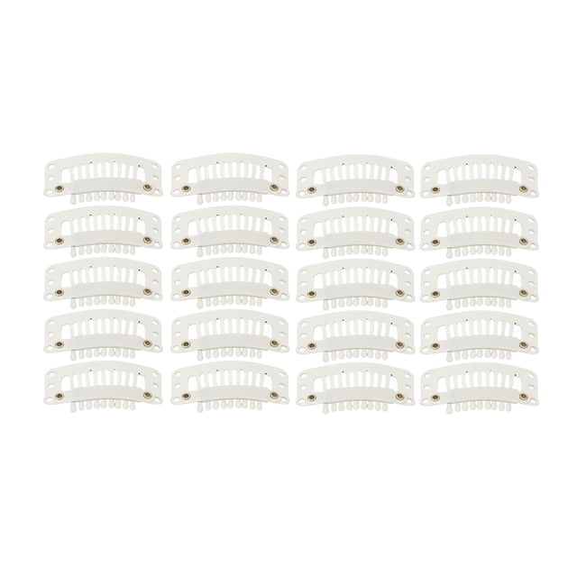 Clips para peluca fáciles de arreglar 32 mm 9 dientes 100 piezas para peluquería ANGGREK