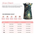 thumbnail image 3 of Balery Enchanted Forest Skull Path Camisón de princesa para niñas, pijama de algodón con mangas abullonadas, suave y bonito.-XX-Large, 3 of 6