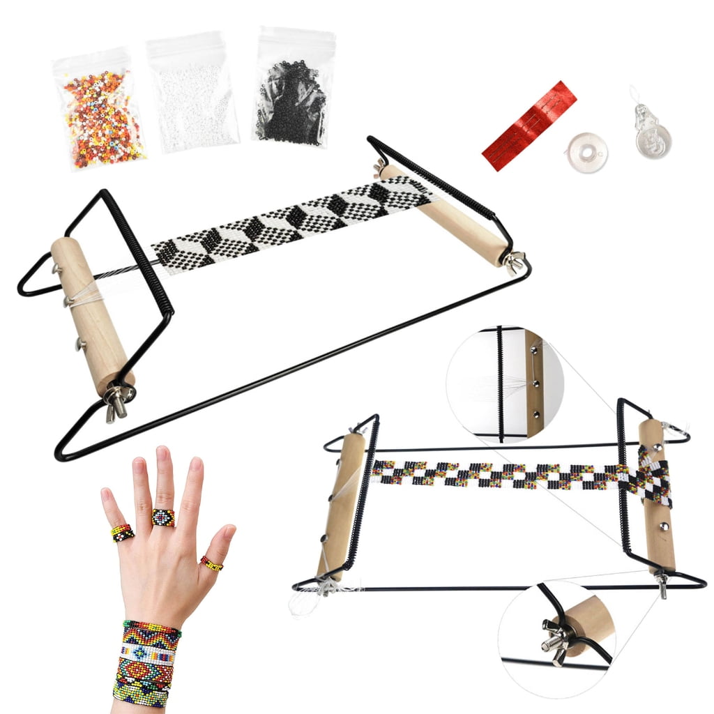 Aellinatey Bead Loom Weaving Machine Jewellery Loom for Weaving DIY Necklace Bracelets