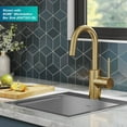 thumbnail image 4 of KRAUS Oletto Single Handle Kitchen Bar Faucet with QuickDock Top Mount Assembly in Brushed Brass, 4 of 11